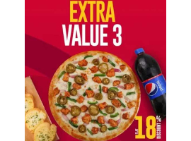 Pizza Nation Extra Value Deal 3 For Rs.1799/-